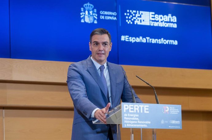El presidente del Gobierno, Pedro Sánchez