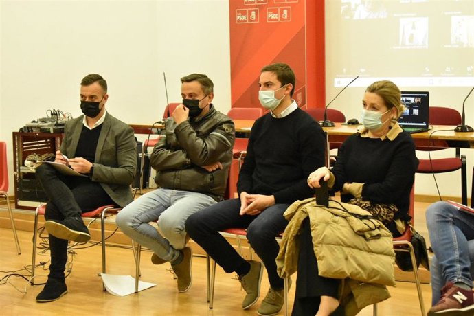 El secretario general del PSOE-M, Juan Lobato, en el primer Encuentor Territorial Participativo en Latina.