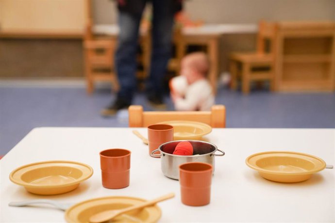 Imagen de una aula del proyecto 'VilaVena. Posant la vida al centre' impulsado por el Ayuntamiento de Barcelona