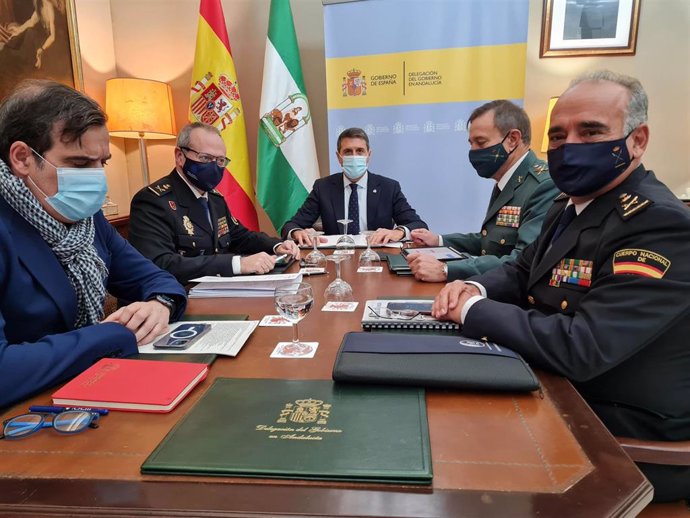 Reunión de Pedro Fernández con las fuerzas y cuerpos de seguridad del Estado.