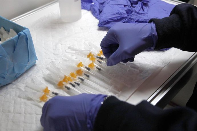 Varias jeringuillas con dosis de la vacuna contra el Covid-19.