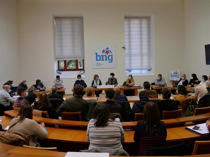 Jornada de 'Parlamento Aberto' convocada por el BNG y centrada en la sanidad. Asiste la portavoz nacional del BNG, Ana Pontón.