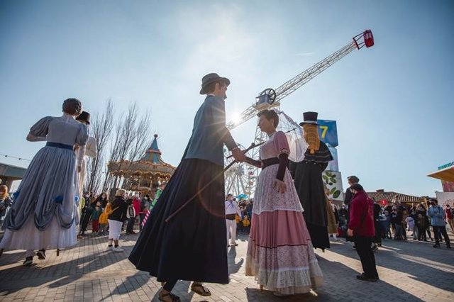 Fiesta del parque de atracciones Tibidabo para conmemorar el centenario de la Talaia