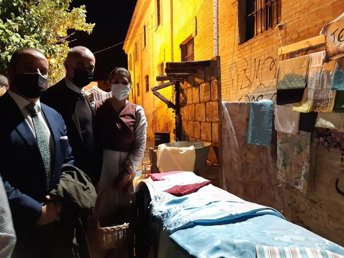 Francisco Páez, en el Belén Viviente en el Centro Cívico La Buhaira.