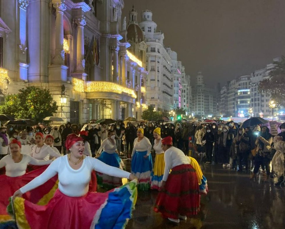 Marcha con motivo del Día Internacional de las Personas Migrantes en Valncia