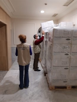 La Subdelegación del Gobierno en Málaga distribuye 702.500 mascarillas a ayuntamientos y entidades sociales de la provincia