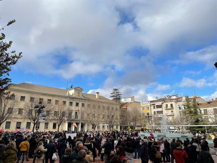 Manifestación por el tren convencional en Cuenca