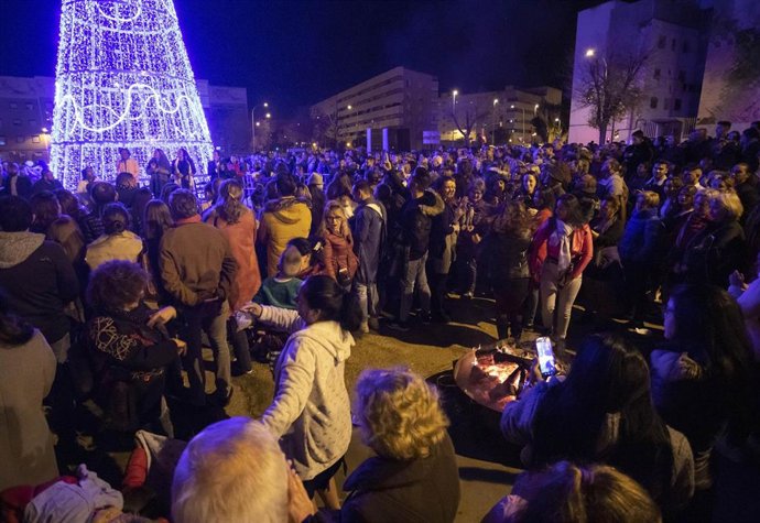 Celebración de una zambomba en el barrio de Torrejón, en una foto de archivo.