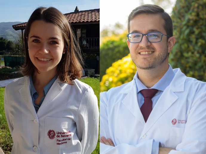 Covadonga Menéndez Acebal, primera autora del artículo, y el Dr. Alfredo Gea, director de la investigación