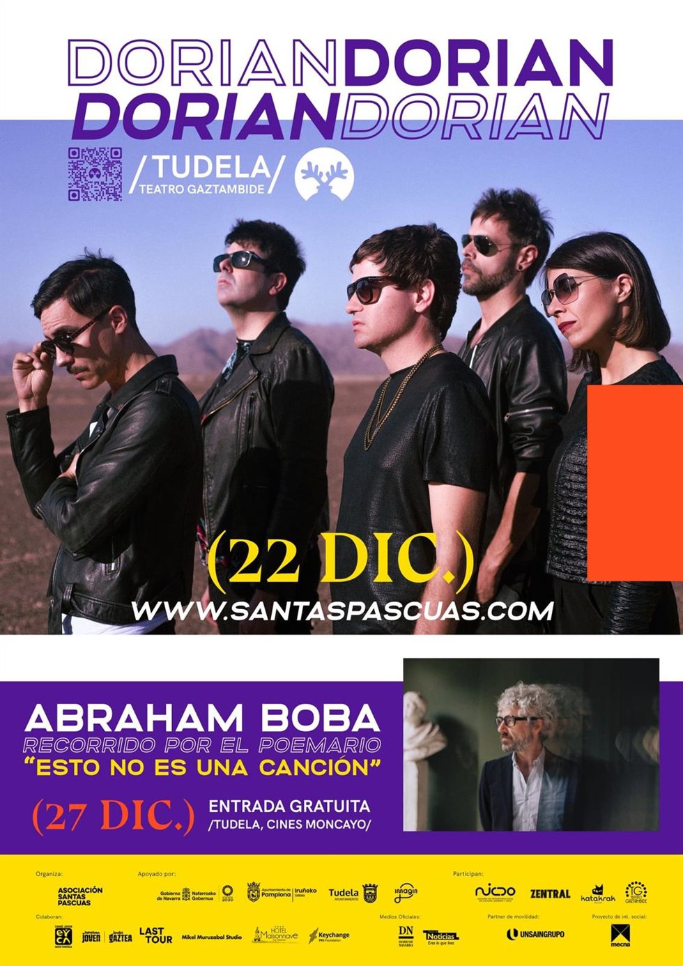 Cartel del concierto de Dorian