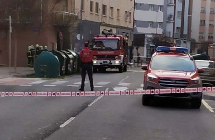 Incendio en un garaje de Ansoáin