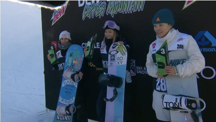 Queralt Castellet se cuelga la plata en la final de 'superpipe' del Dew Tour