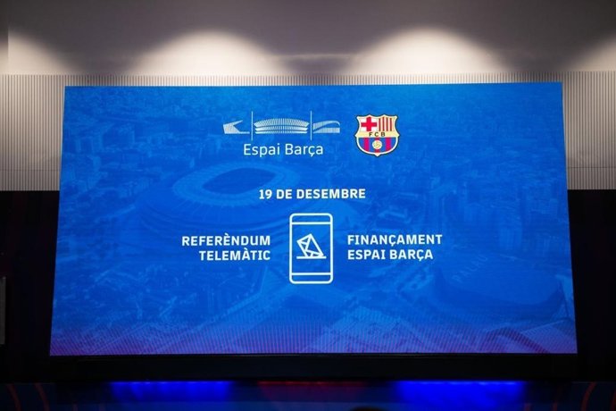 Imagen del referéndum que aprobó la financiación del 'Espai Bara', celebrado el 19 de diciembre de 2021 de forma telemática