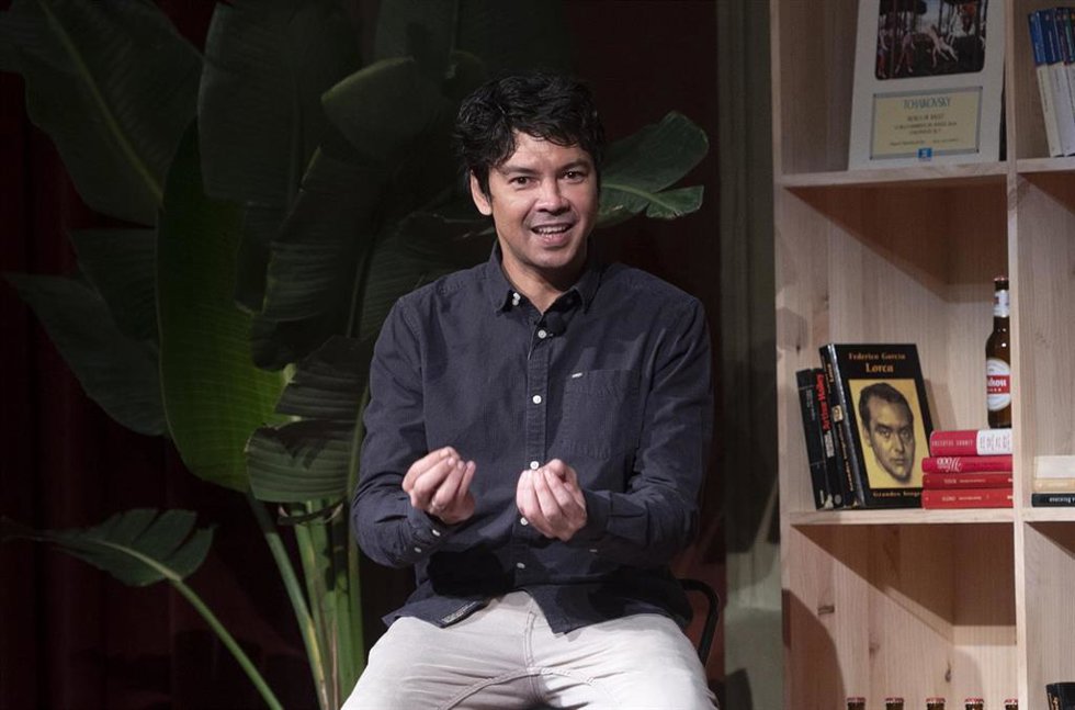Yunior García Aguilera, durante un acto en el Ateneo de Madrid