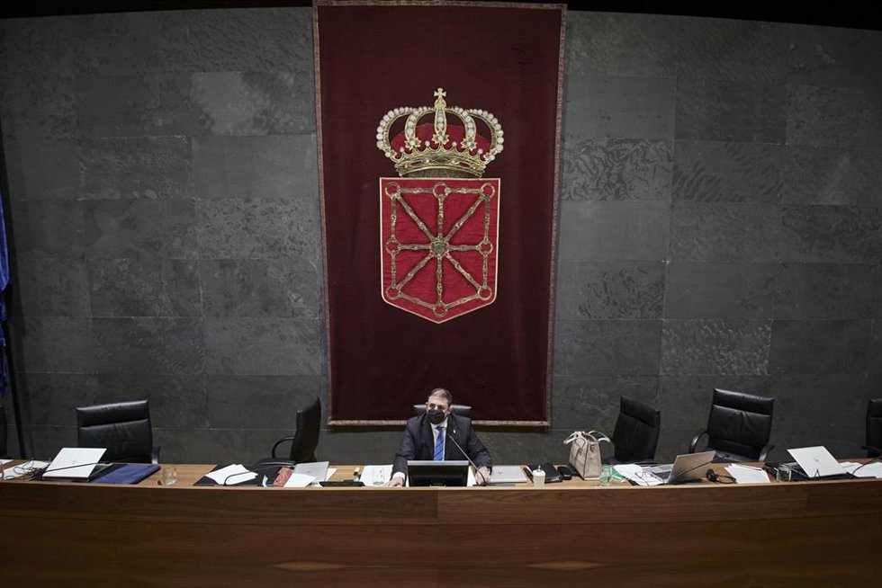 Archivo - El presidente del Parlamento foral, Unai Hualde, preside el Debate sobre el Estado de la Comunidad en el pleno del Parlamento de Navarra, a 4 de noviembre de 2021, en Pamplona, Navarra, (España). El pleno del Parlamento de Navarra celebra hoy 