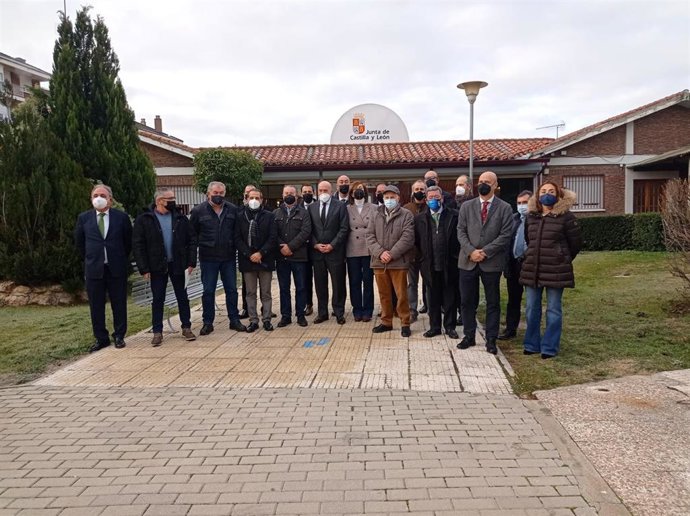 Imagen de los firmantes de las alegaciones al Plan Hidrológico del Duero.