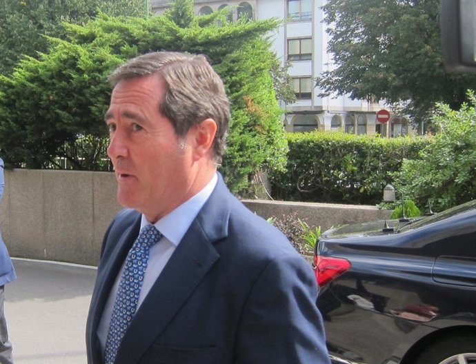 El presidente de la Confederación de Organizaciones Empresariales (CEOE), Antonio Garamendi.