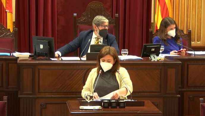 La consellera de Presidencia, Función Pública e Igualdad, Mercedes Garrido, durante su exposición.