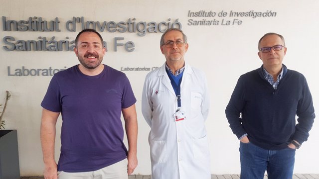 De izquierda a derecha: Petar Petrov, José Vicente Castell, Ramiro Jover.