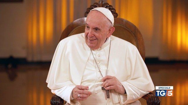 El Papa Francisco durante el encuentro.