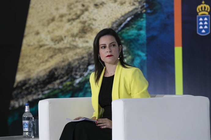 Archivo - La consejera de Turismo del Gobierno de Canarias, Yaiza Castilla