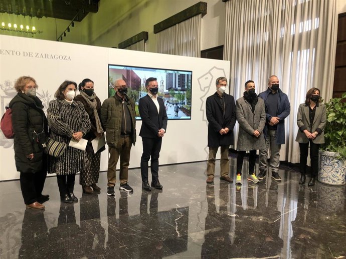 La presentación de la nueva plaza Salamero ha tenido lugar en el Ayuntamiento de Zaragoza