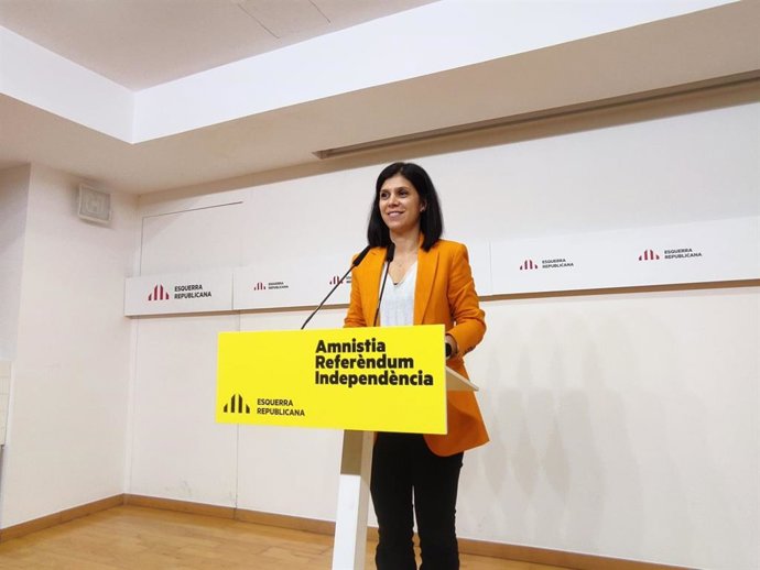 La secretaria general adjunta y portavoz de ERC, Marta Vilalta.