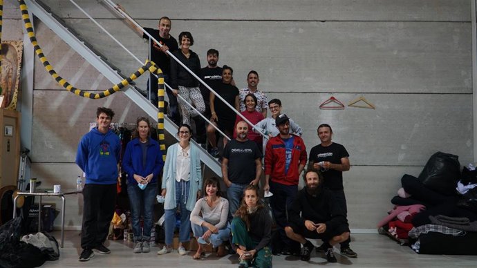 Ensayo de 'Sopla!' de Truca Circus, en el Teatro Central.