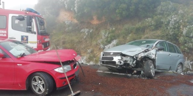 Accidente de tráfico en Galbárruli con cinco heridos