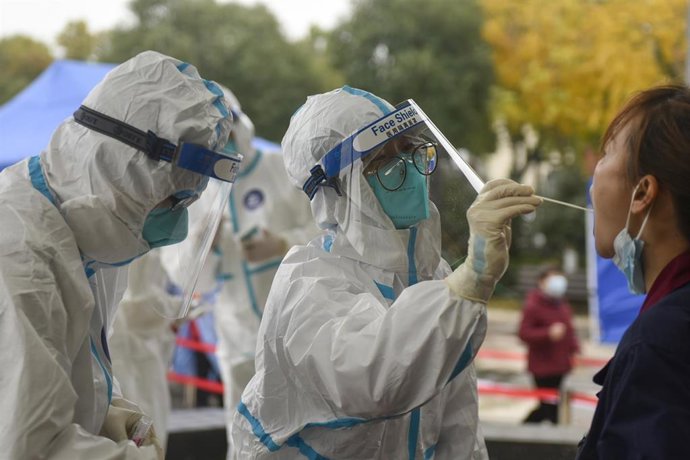 Pruebas de coronavirus en China.