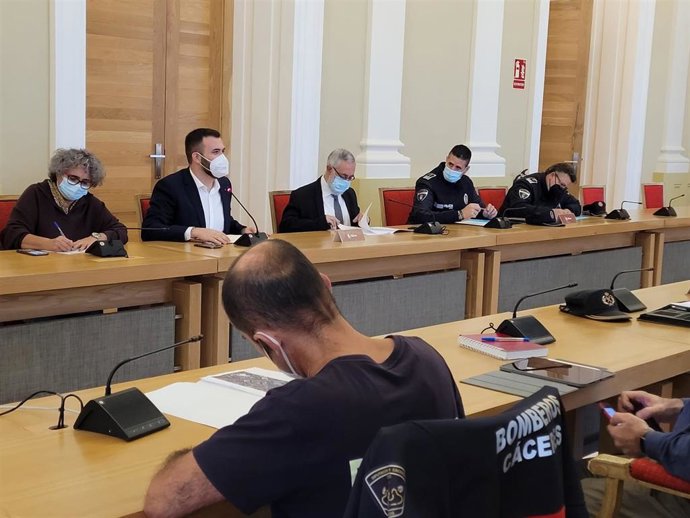 Celebración de la Junta de Seguridad para las Navidades en Cáceres