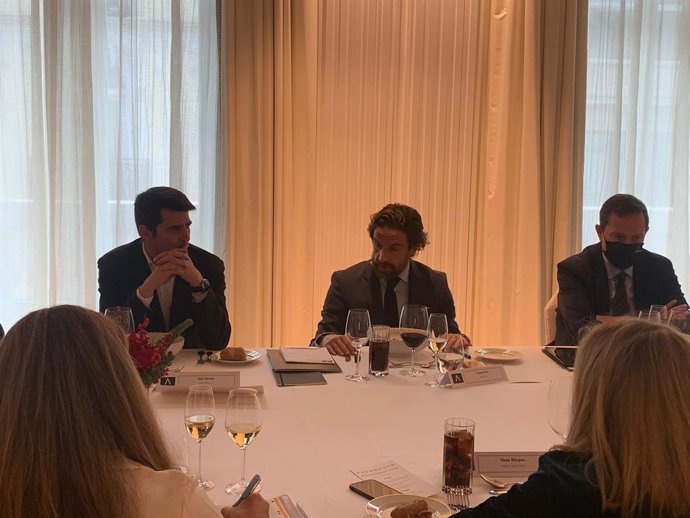 Gerardo Pérez, en el encuentro anual con la prensa.