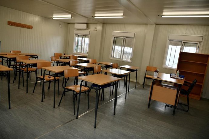 Interior de un aula, en una imagen de archivo.
