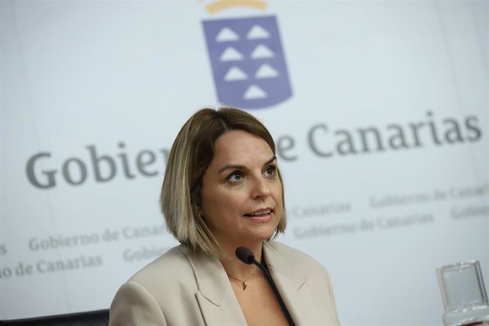 Archivo - La consejera de Derechos Sociales del Gobierno de Canarias, Noemí Santana