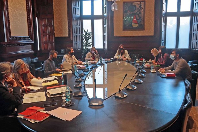 Imagen de archivo - Reunión de la Mesa del Parlament del 14 de diciembre de 2021.