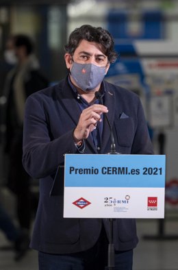 El consejero de Transportes e Infraestructuras de la Comunidad de Madrid, David Pérez.