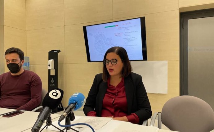 La vicealcaldesa y concejala de Desarrollo Urbano, Sandra Gómez, en rueda de prensa.