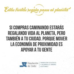 Cartel de la campaña puesta en marcha por la Diputación de Cádiz.