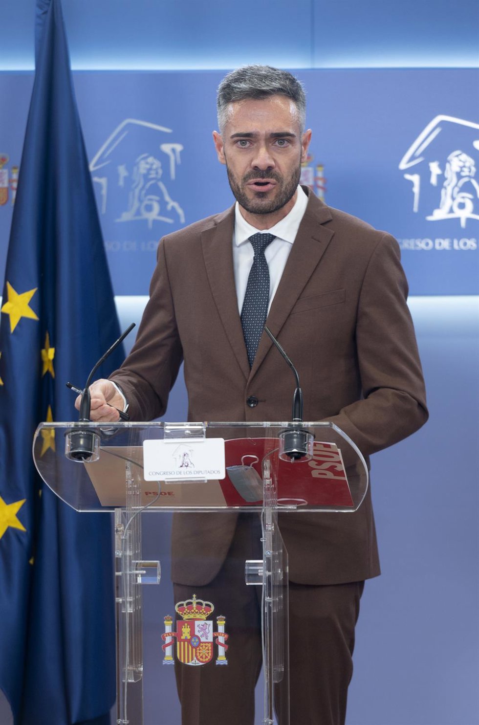 Archivo - El portavoz de la Ejecutiva del PSOE y del grupo parlamentario en la Comisión 'Kitchen', Felipe Sicilia.
