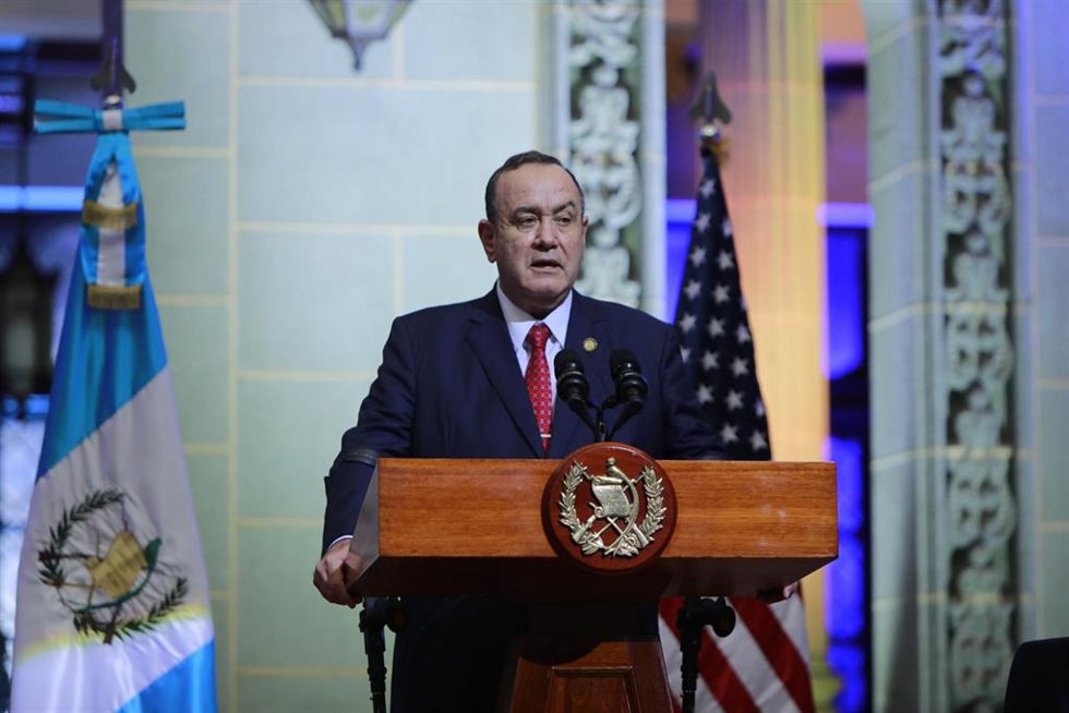 El presidente de Guatemala, Alejandro Giammattei