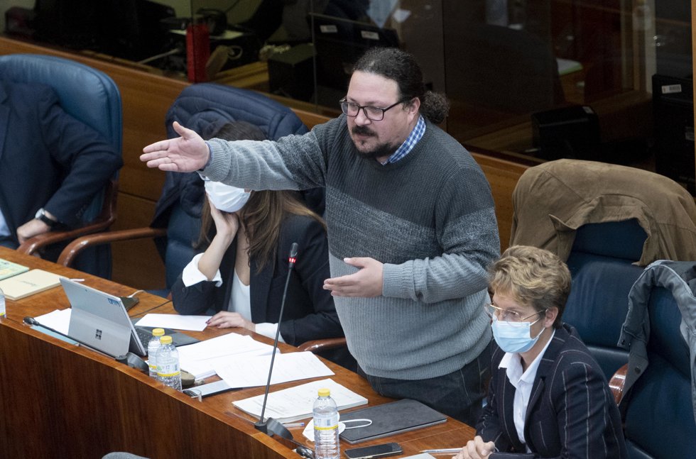 El portavoz adjunto de Unidas Podemos, Jacinto Morano