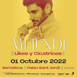 Cartell del concert de Melendi a Barcelona
