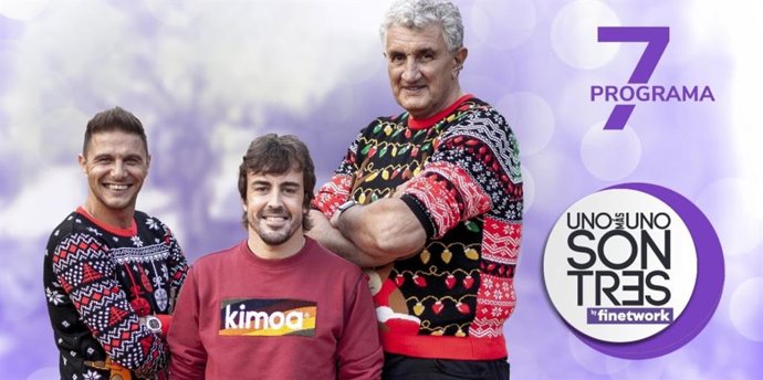 Fernando Alonso participó en el programa 'Uno más uno son tres' impulsado por Finetwork.