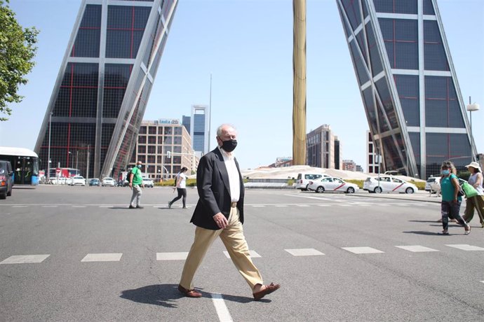 Archivo - El ex ministro de Economía Rodrigo Rato a su salida de los Juzgados de Plaza Castilla.