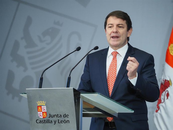 El presidente de la Junta de Castilla y León, Alfonso Fernández Mañueco