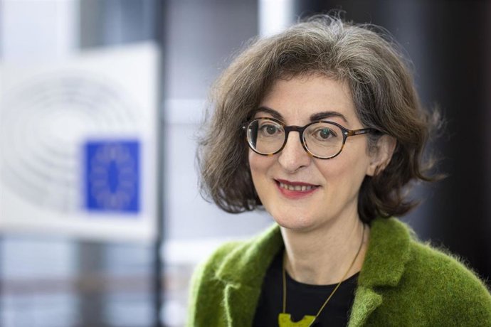 La eurodiputada de Ciudadanos Maite Pagazaurtundúa en el Parlamento Europeo