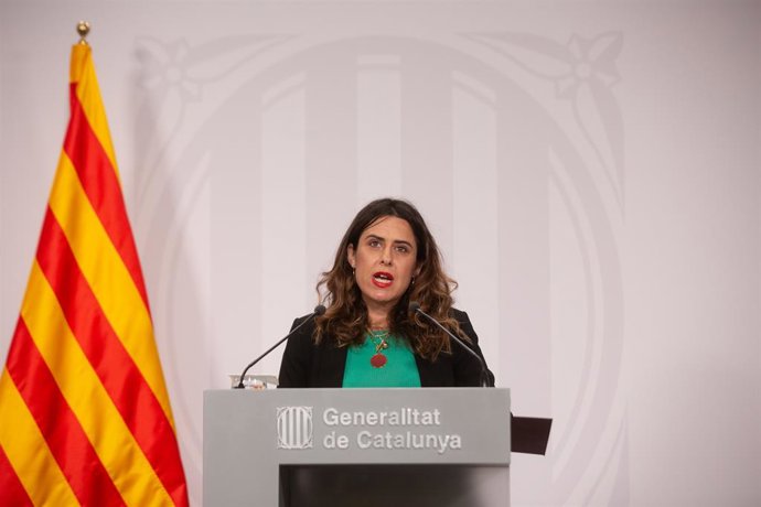  Imatge de la portaveu del Govern, Patrícia Plaja
