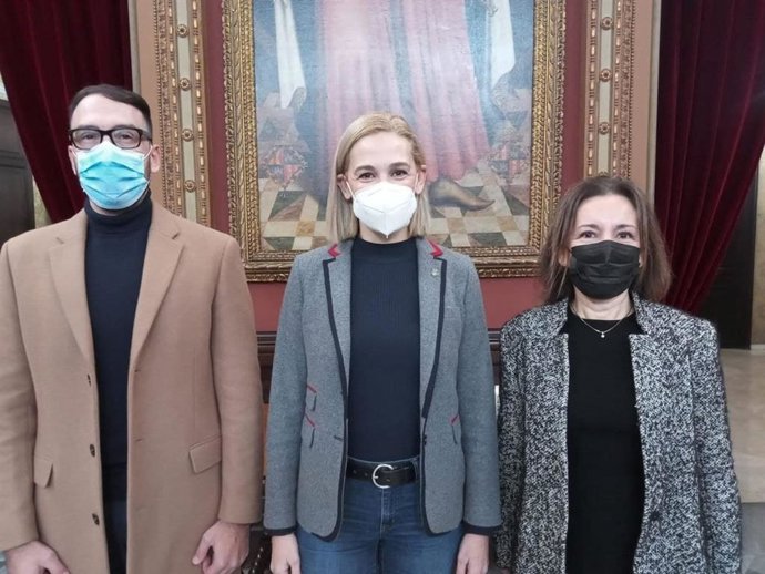 Los representantes de Ciudadanos en Cort.