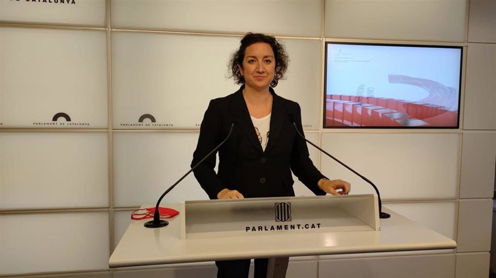 La portavoz de PSC-Units en el Parlament, Alícia Romero