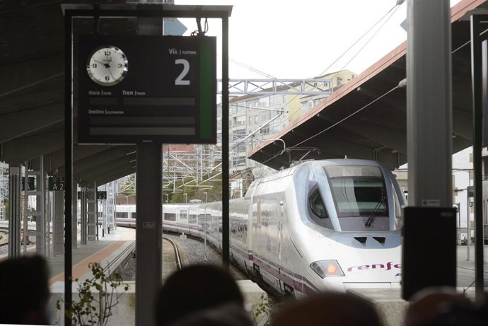 Inauguración de la línea de AVE Madrid-Galicia, en la Estación de A Gudiña-Porta